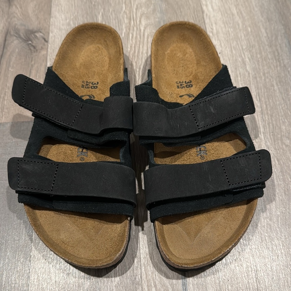 Birkenstock Uji Nubuck-Suede Leather - Black - Picture 7 of 9